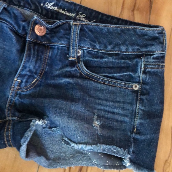 American Eagle Outfitters Blue Denim Jean Shorts 2 - Picture 5 of 5